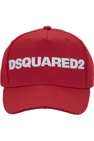 Dsquared2 Tilbehør, unisex, Rød, ONE SIZE, Bomuld, Kontrast Logo Baseball Kasket