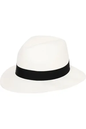 Borsalino Tilbehør, Dame, Hvid, M, Elegant Classic Sommerhat