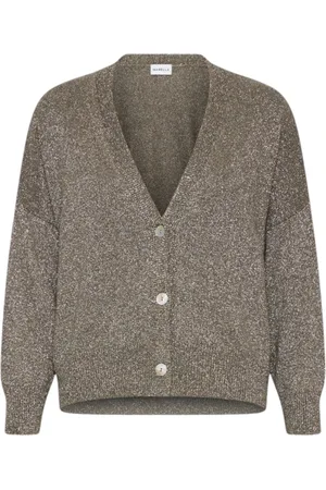MARELLA Strik, Dame, Grøn, M, Grøn Cardigan med Lurex