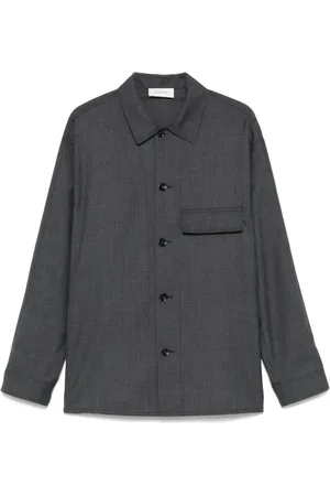 LEMAIRE Jakke, Herre, Grå, M, Skræddersyet Overshirt