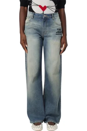 Marc Jacobs Jeans, Dame, Blå, W28, Bomuld, Blå Wide Leg Jeans til Kvinder