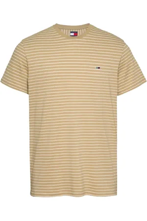 Tommy Hilfiger Top, Herre, , M, Bomuld, Stribet Bomuld Logo T-shirt