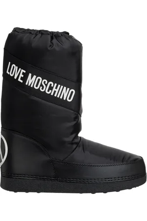 Moschino Sko, Dame, Sort, 40 EU, Uld, Snestøvler med snørelukning