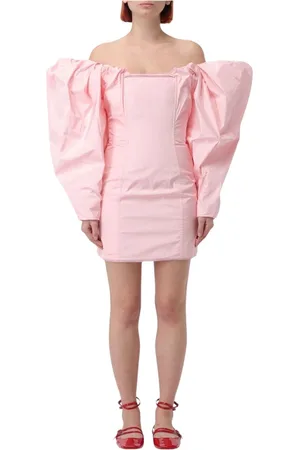 Jacquemus Kjole, Dame, Lyserød, 3XS, Puff Sleeve Mini Dress