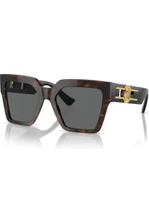 VERSACE Tilbehør, unisex, Flerfarvet, 54 MM, Tyl, Butterfly Style Solbriller med Mørkegrå Linser