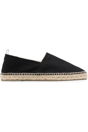 Castaner Sko, Herre, Sort, 42 EU, Bomuld, Sorte flade espadrillos sko