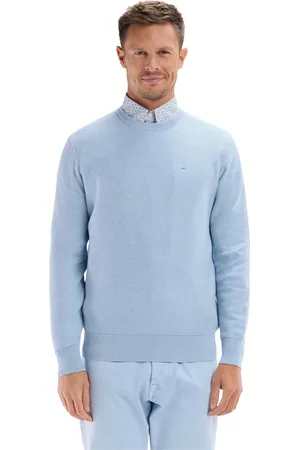 Eden Park Strik, Herre, Blå, S, Bomuld, Sweatshirts & Hoodies
