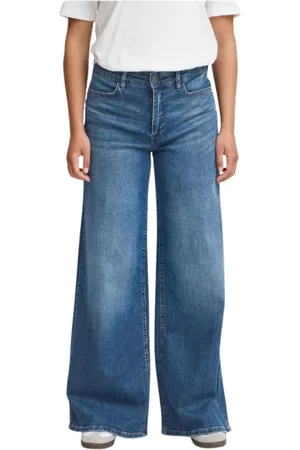 Ichi Jeans, Dame, Blå, W34, Bomuld, Bootcut Jeans til Kvinder