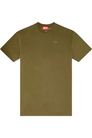 Diesel Top, Herre, Grøn, L, Bomuld, bomuld T-Boggy-Megoval-D T-shirt
