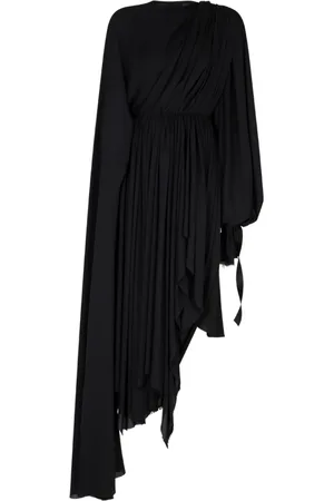 Balenciaga Kjole, Dame, Sort, 2XS, Polyester, Sort Kjole med Unikt Design