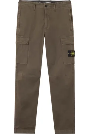 Stone Island Bukser, Herre, Grøn, W31, Bomuld, Cargo Bukser Broken Twill Bomuld