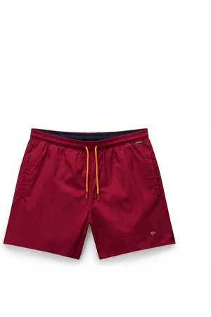 Napapijri Shorts, Herre, Brun, 2XL, Broderede badeshorts til mænd