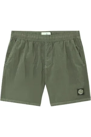 Stone Island Badetøj, Herre, Grøn, S, Nylon, Grøn Iridescent Badeshorts