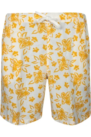 120% Lino Shorts, Herre, Flerfarvet, M, Linned, Blomstret Linned Bermuda Shorts
