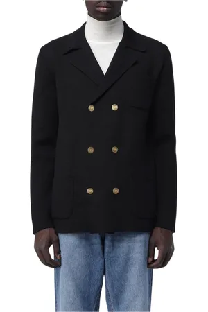 VALENTINO Jakke, Herre, Sort, L, Uld, Dobbelt Breasted Uld Blazer