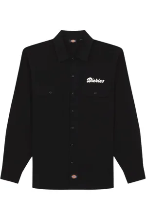 Dickies Skjorte, Herre, Sort, M, Bomuld, Vintage Workwear Lewistown Sort Skjorte