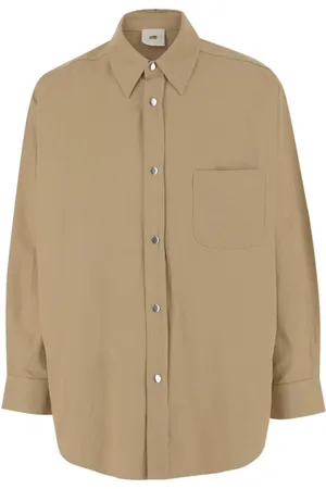 Autry Skjorte, Herre, , S, Bomuld, Fiskebens Overshirt Jakke Sand