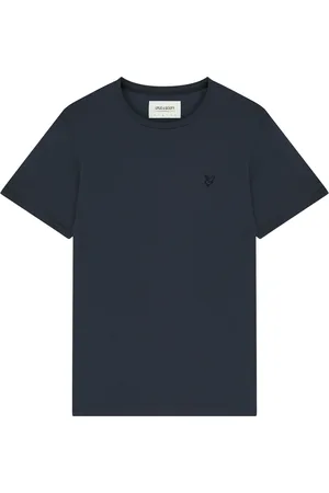 Lyle & Scott Top, Herre, Blå, S, Bomuld, Tonal Eagle Bomuld T-shirt
