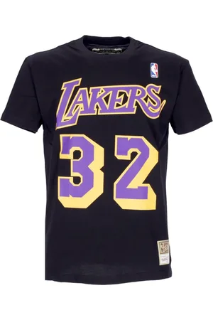 Mitchell & Ness Top, Herre, Blå, S, Bomuld, Magic Johnson NBA Tee Sort