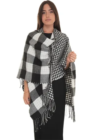 Liu Jo Jakke, Dame, Flerfarvet, ONE SIZE, Uld, Fantasy Frynset Trim Poncho