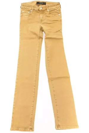 Jacob Cohen Jeans, Dame, Gul, W27, Bomuld, Vintage-inspireret Beige Damer Jeans