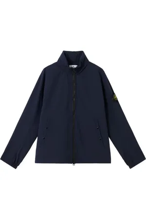 Stone Island Jakke, Herre, Blå, L, Polyester, Let Soft Shell Jakke Blå