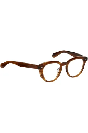 Oliver Peoples Tilbehør, Herre, Brun, 48 MM, Uld, Grønne Linse Solbriller til Mænd