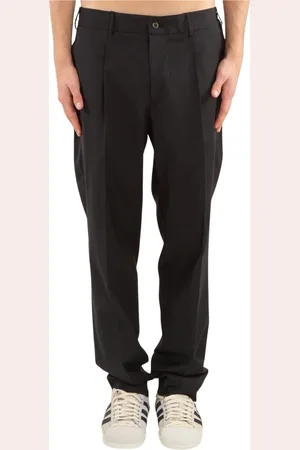 Biagio Santaniello Bukser, Herre, Sort, XL, Plisserede Tech Wool Bukser