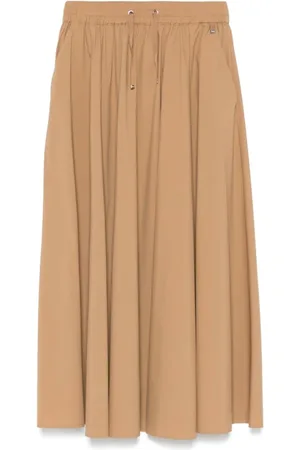 HERNO Nederdel, Dame, , 2XS, Bomuld, Flared Midi Nederdel med Lommer