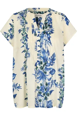 Lollys Laundry Bluser & Skjorter, Dame, Flerfarvet, S, Bomuld, Blå Heatherll Top Kortærmet T-Shirt