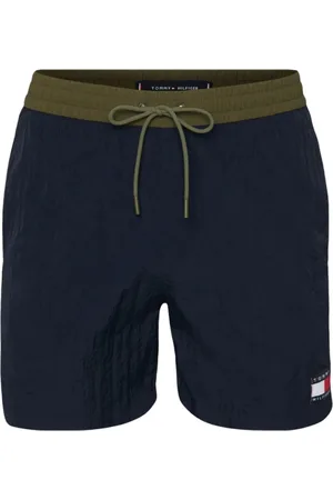 Tommy Hilfiger Badetøj, Herre, Blå, M, Blå Logo Patch Badeshorts