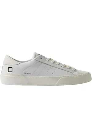 D.A.T.E. Sko, Herre, Hvid, 41 EU, Bomuld, Hvide lave sneakers