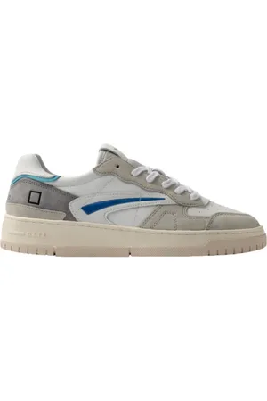D.A.T.E. Sko, Herre, Flerfarvet, 44 EU, Bomuld, Hvide/Grå Sneakers Torneo Pure Soft