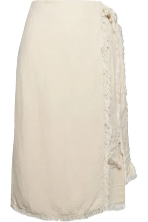 Hest Nederdel, Dame, , 2XL, Linned, Lilla Linned Nederdel Sommer Sand