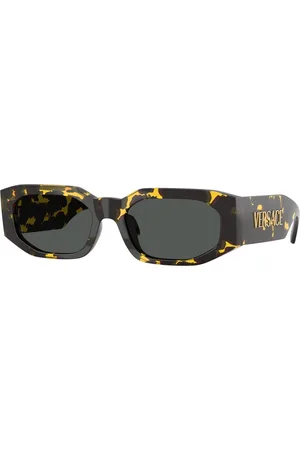 VERSACE Tilbehør, unisex, Brun, 55 MM, Uld, Stilfulde solbriller i trendy farve