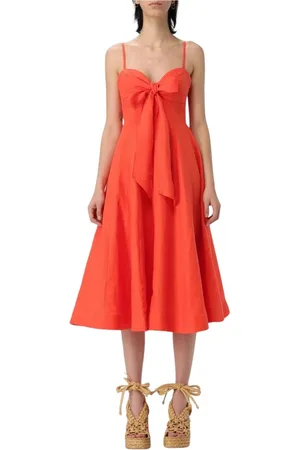 ZIMMERMANN Kjole, Dame, Rød, XS, Linned, Rød Lin Kjole Elegant Stil
