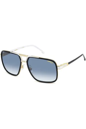 Carrera Tilbehør, Herre, Sort, 61 MM, Uld, Sorte solbriller blå skygge stil 1071/S