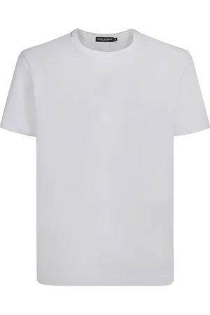 Dolce & Gabbana Top, Herre, Hvid, XL, Bomuld, Elegant Bomuld T-shirt