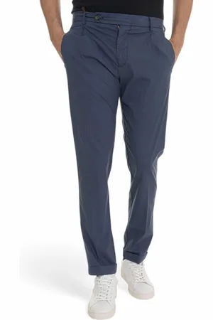 Berwich Bukser, Herre, Blå, L, Slim Fit Bukser