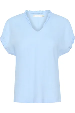 INWEAR Bluser & Skjorter, Dame, Blå, XS, Uld, Flirty Windsurfer Top Bluse