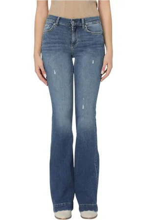 Liu Jo Jeans, Dame, Blå, W29, Denim, Klassiske Flarede Denim Jeans