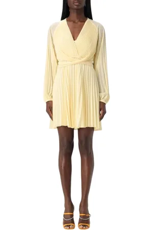 Twin-Set Kjole, Dame, , 2XS, Uld, Elegant Sort Minikjole Lange Ærmer