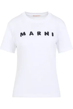 Marni Top, Dame, Hvid, 2XS, Uld, Hvid T-shirt Stilfuldt Design