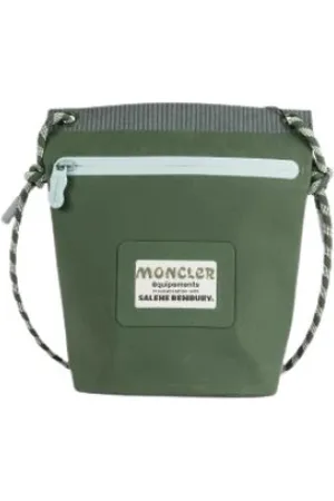 Moncler Taske, Dame, Grøn, ONE SIZE, Uld, Vandtæt clutch taske af Salehe Bembury