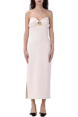 Elisabetta Franchi Kjole, Dame, , L, Sort Side Slids Midi Kjole