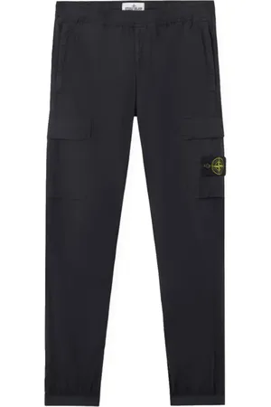 Stone Island Bukser, Herre, Blå, W34, Bomuld, Cargo Stretch Bomuld Bukser Blå