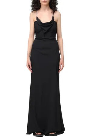 Isabel Marant Kjole, Dame, Sort, XS, Rayon, Sort Flowing Maxi Kjole Elegant Stil