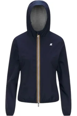 K-Way Jakke, Dame, Blå, S, Bomuld, Slim Fit Vandtæt Jakke