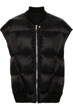 Rick Owens Jakke, Herre, Sort, S, Uld, Luxor Flight Gilet