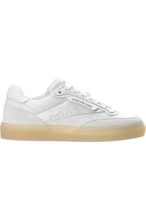 Copenhagen Shoes Sko, Herre, Hvid, 37 EU, Læder, Retro Læderblandings Sneakers Hvid/Krem
